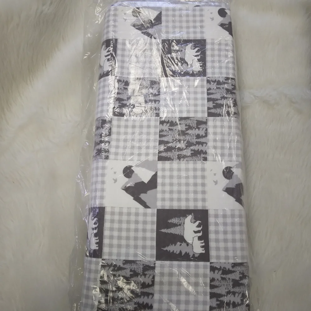 FABRIC Flannel Wilderness Gray, 100% Cotton Flannel, 8 Yard Sealed Bolt